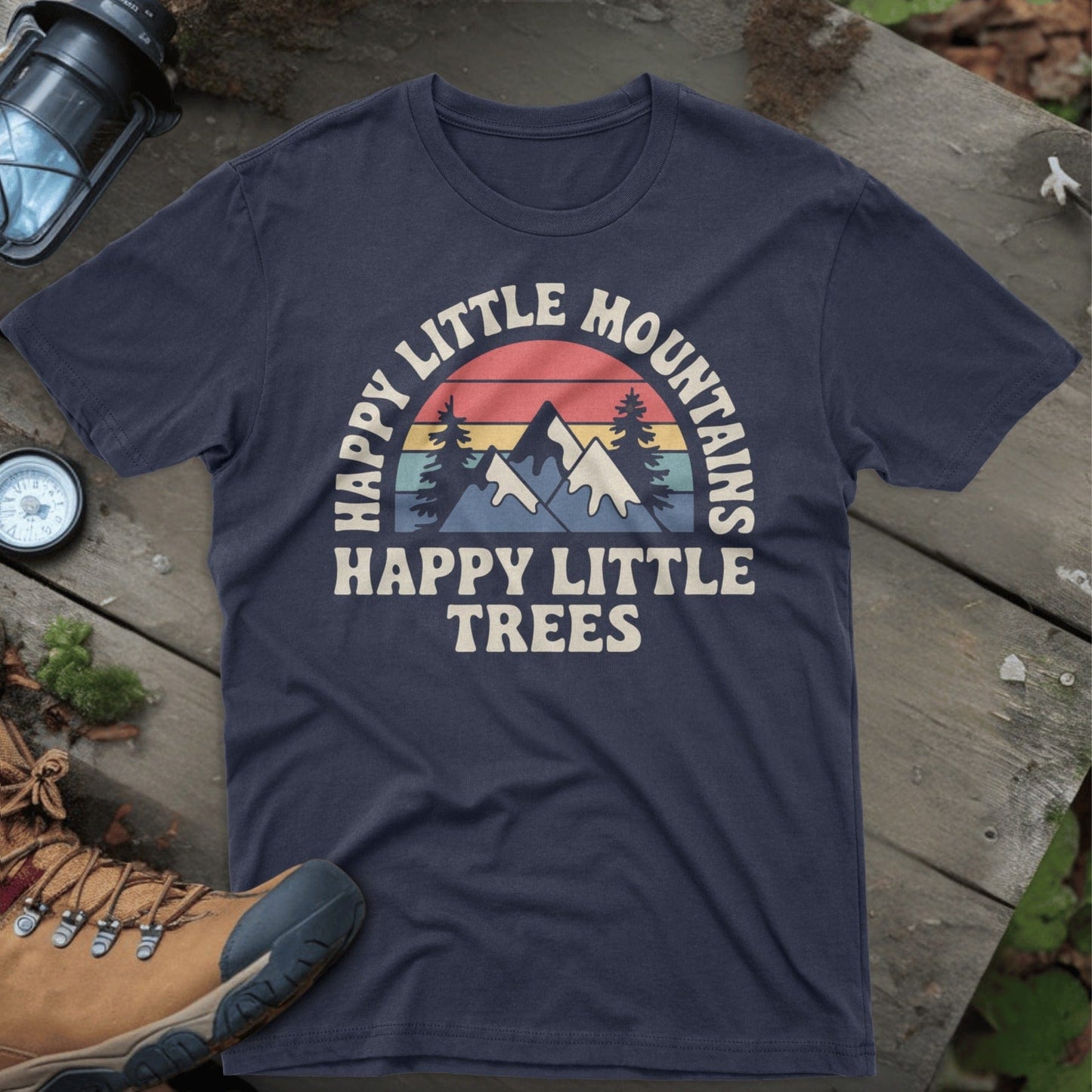 Happy Little Mountains Happy Little Trees shirt
