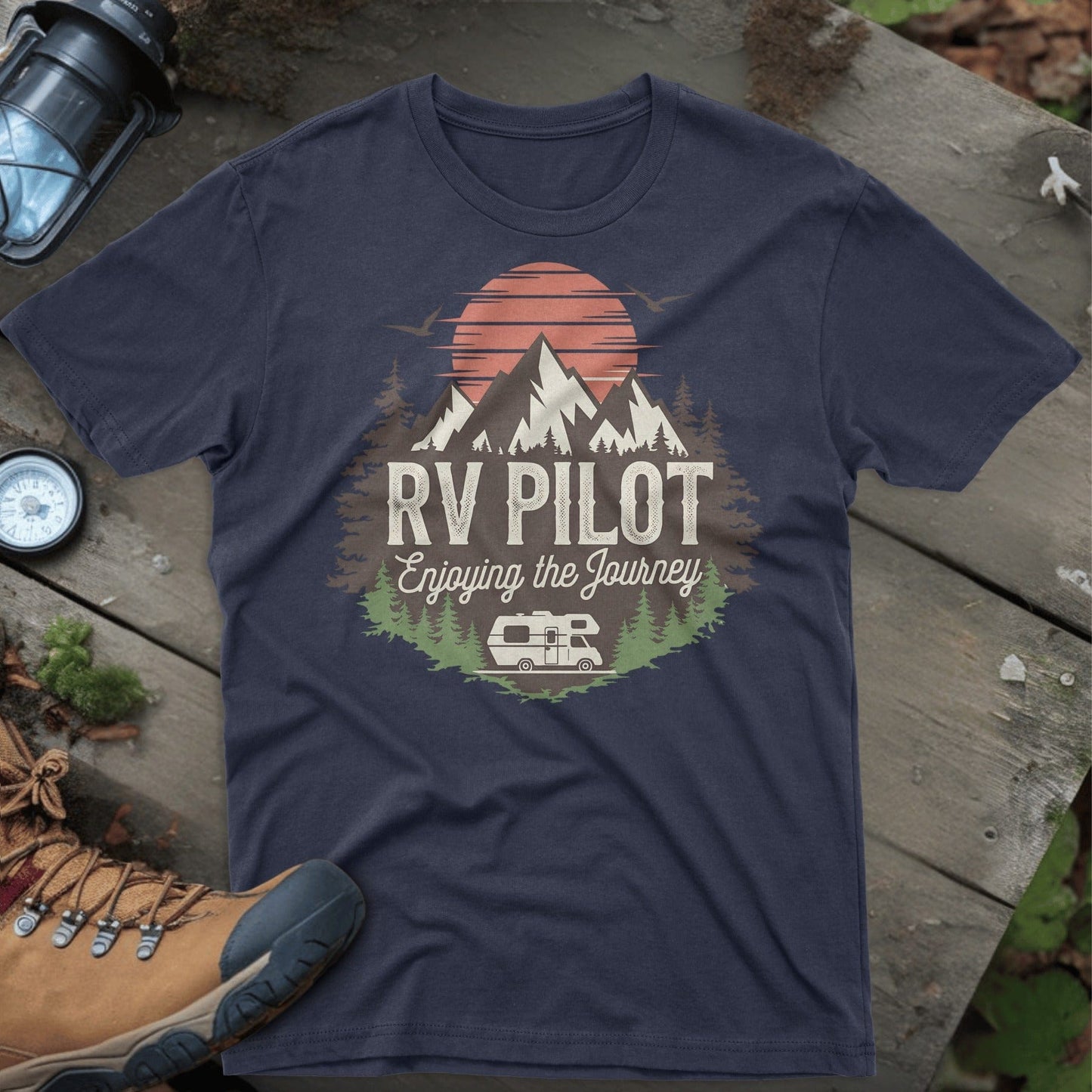 RV Pilot Enjoying the Journey T-shirt product type