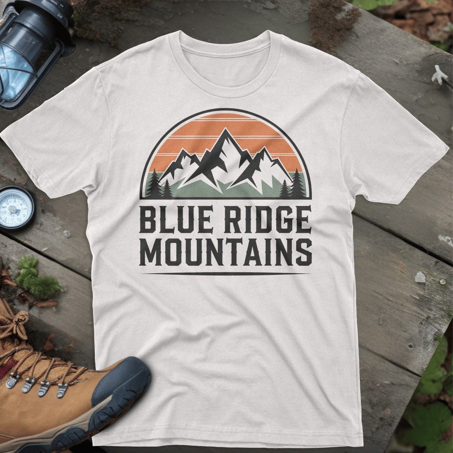 Blue Ridge Mountains Graphic White T-Shirt product type