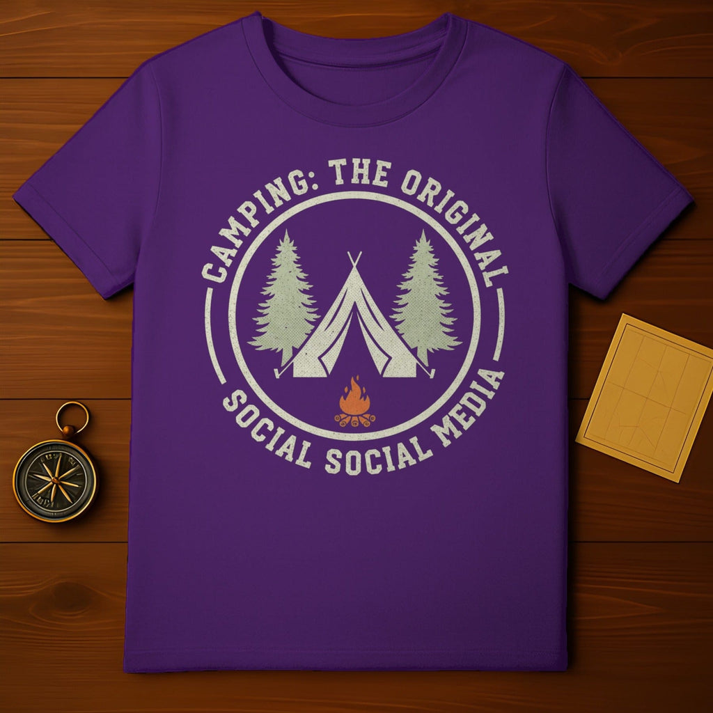 Camping The Original Social Social Media T-Shirt