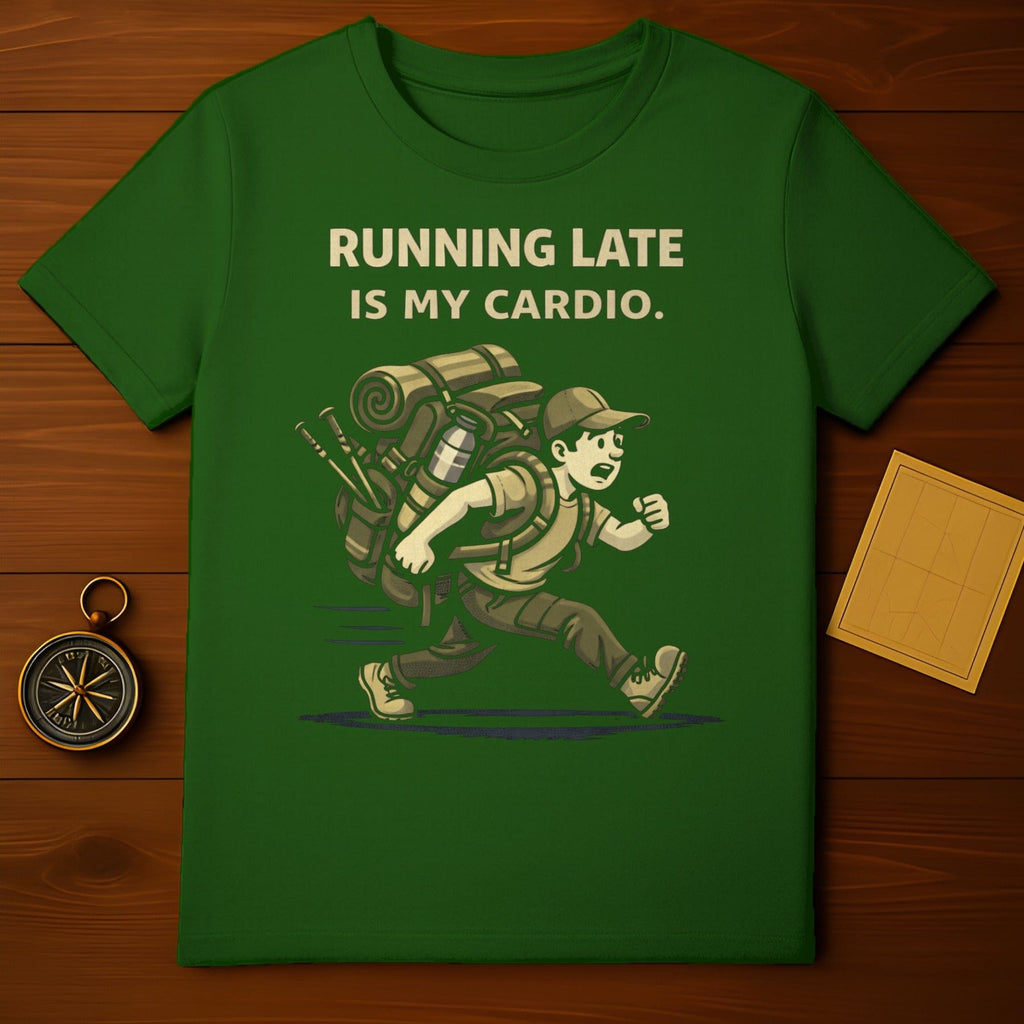 Running Late Is My Cardio Hiking Enthusiast Shirt