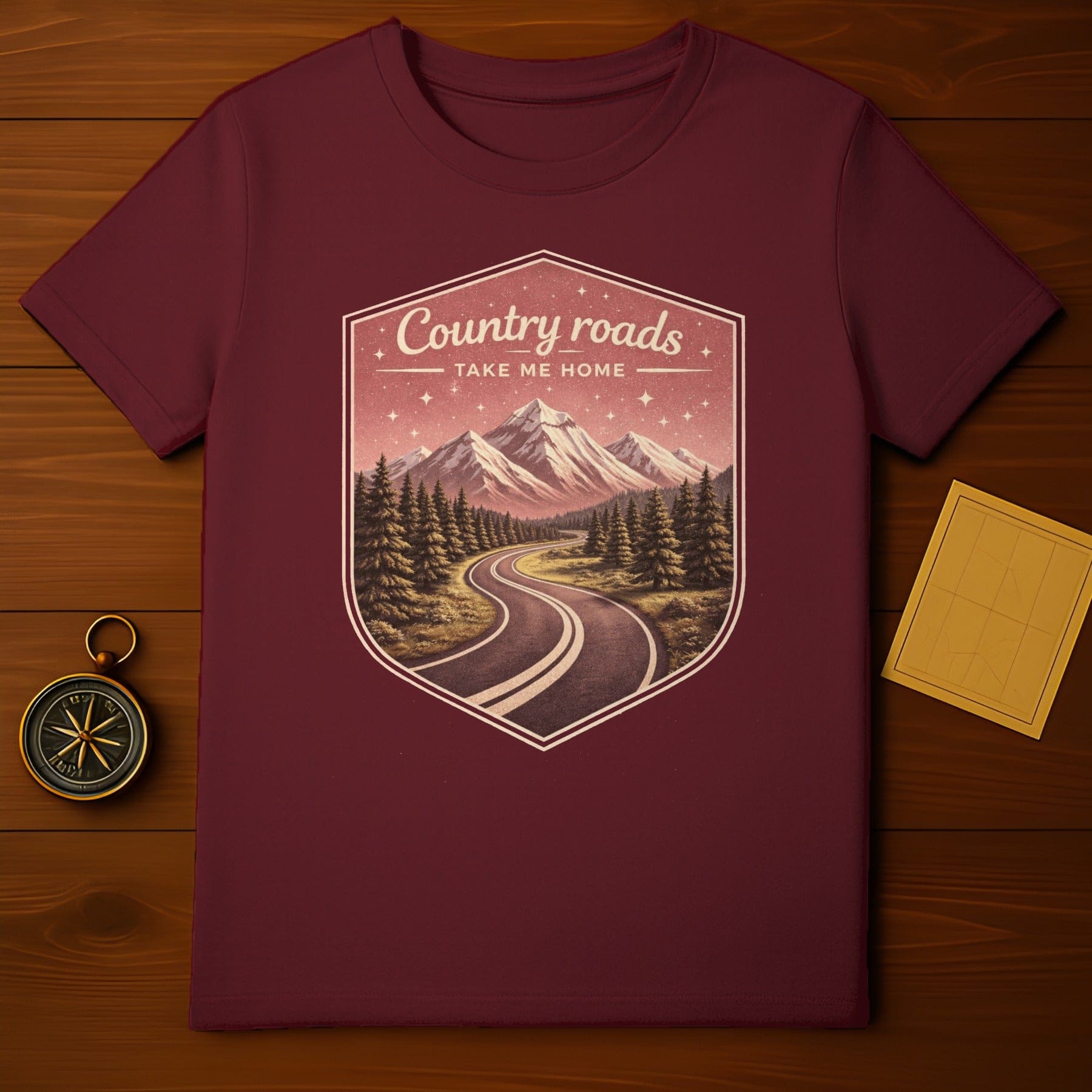 Country Roads Take Me Home Graphic T-shirt
