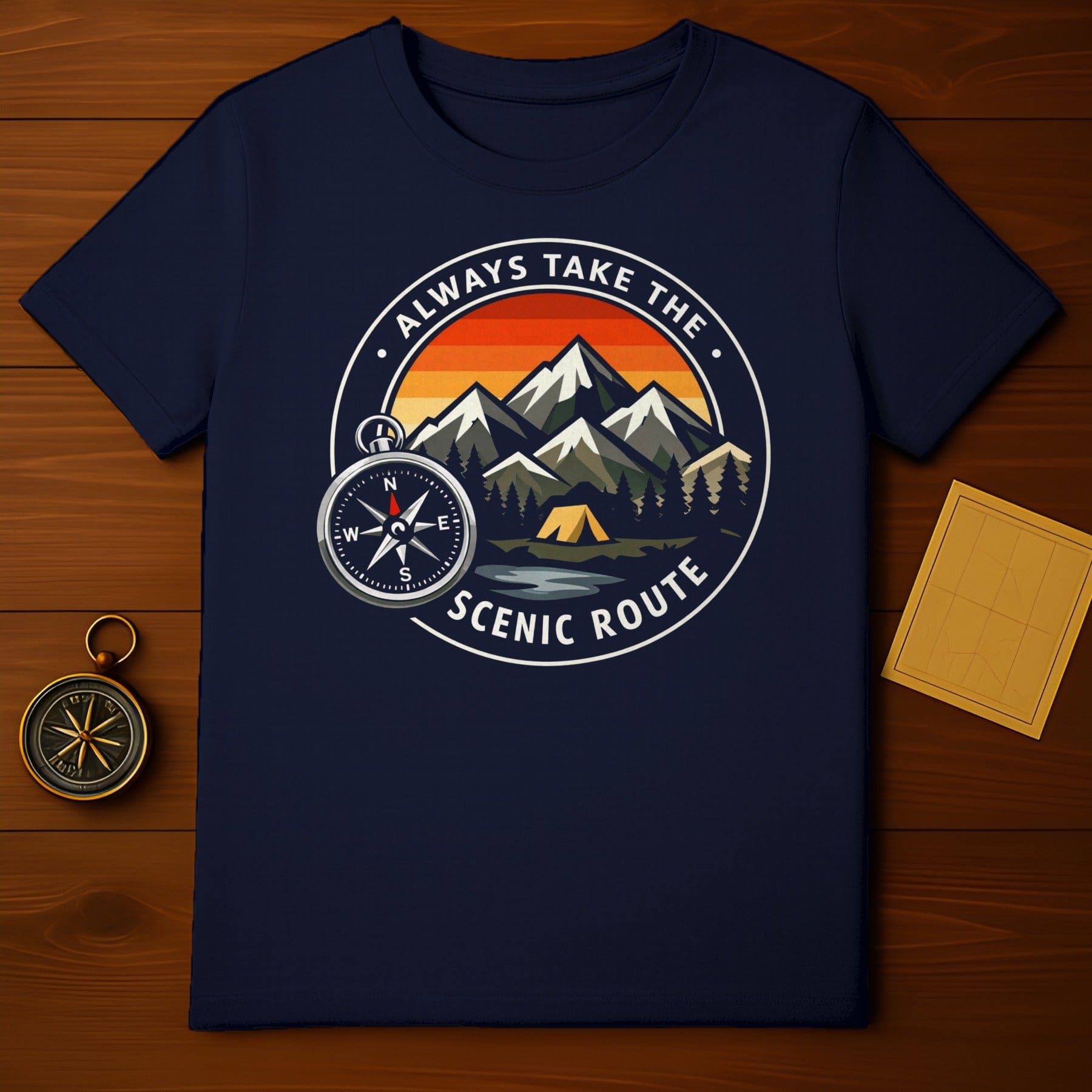 Always Take The Scenic Route Graphic T-Shirt