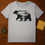 Mountain Bear Graphic Nature Themed Shirt Product