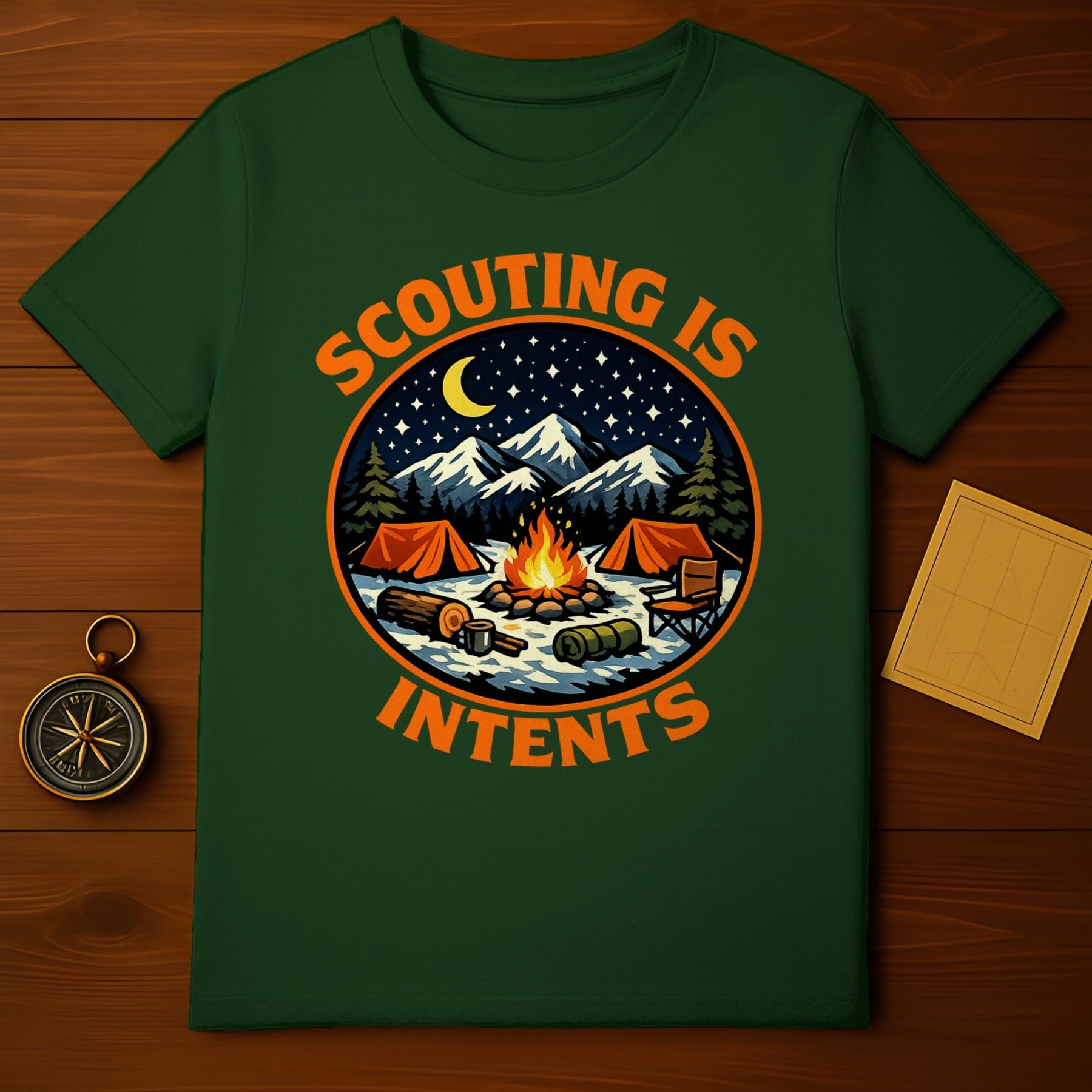 Scouting Is Intents Camping T-Shirt Adventure Lover