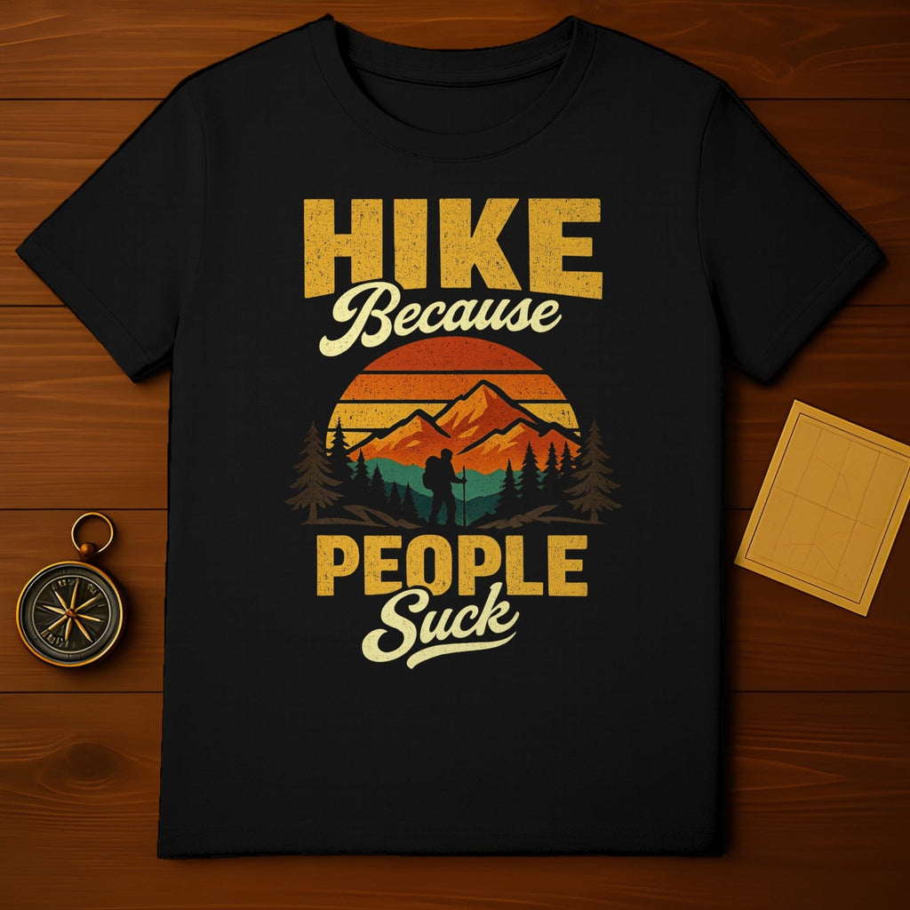 Hike Because People Suck Mountain Hiker Vintage product type