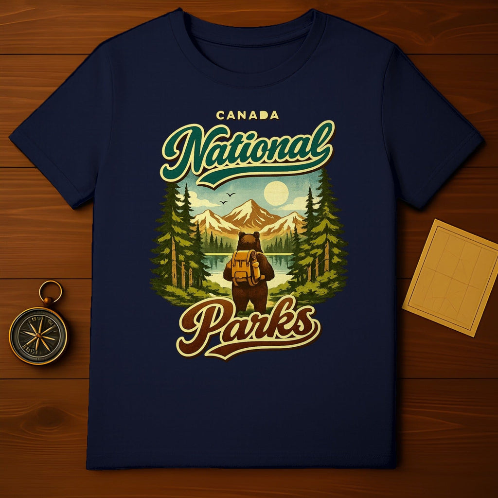 Canada National Parks Bear Hiking Nature T-Shirt product type
Canada National Parks, National Parks, Canada, Bear, Hiking, Nature, Mountains, Lake, Forest, Trees, Adventure, Wilderness, Outdoor, Camping, Retro, Vintage, Travel, Wildlife, Landscape, Graphic Tee