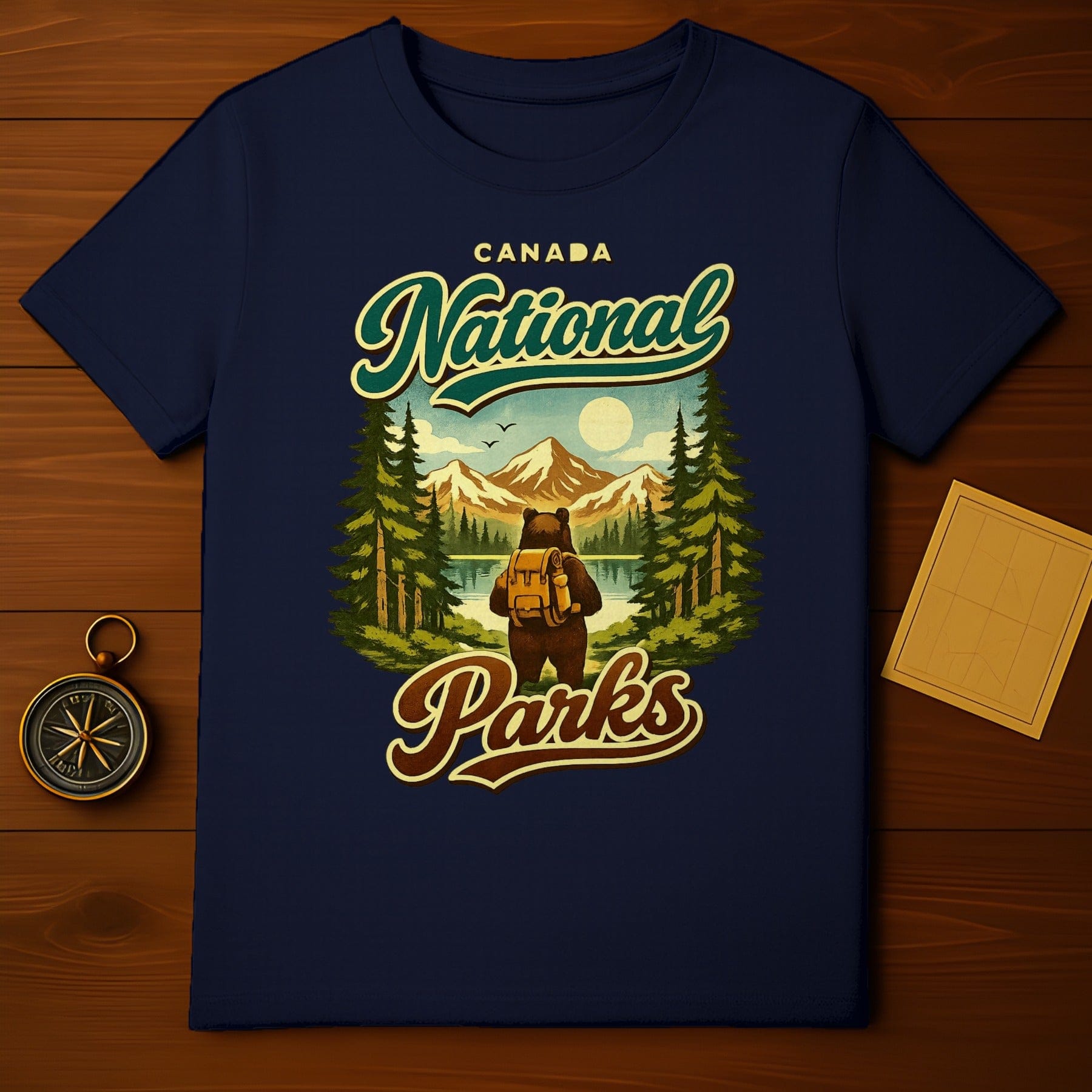 Canada National Parks Bear Hiking Nature T-Shirt product type
Canada National Parks, National Parks, Canada, Bear, Hiking, Nature, Mountains, Lake, Forest, Trees, Adventure, Wilderness, Outdoor, Camping, Retro, Vintage, Travel, Wildlife, Landscape, Graphic Tee