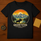 Grand Teton National Park Wyoming Moose Mountains Lake product type