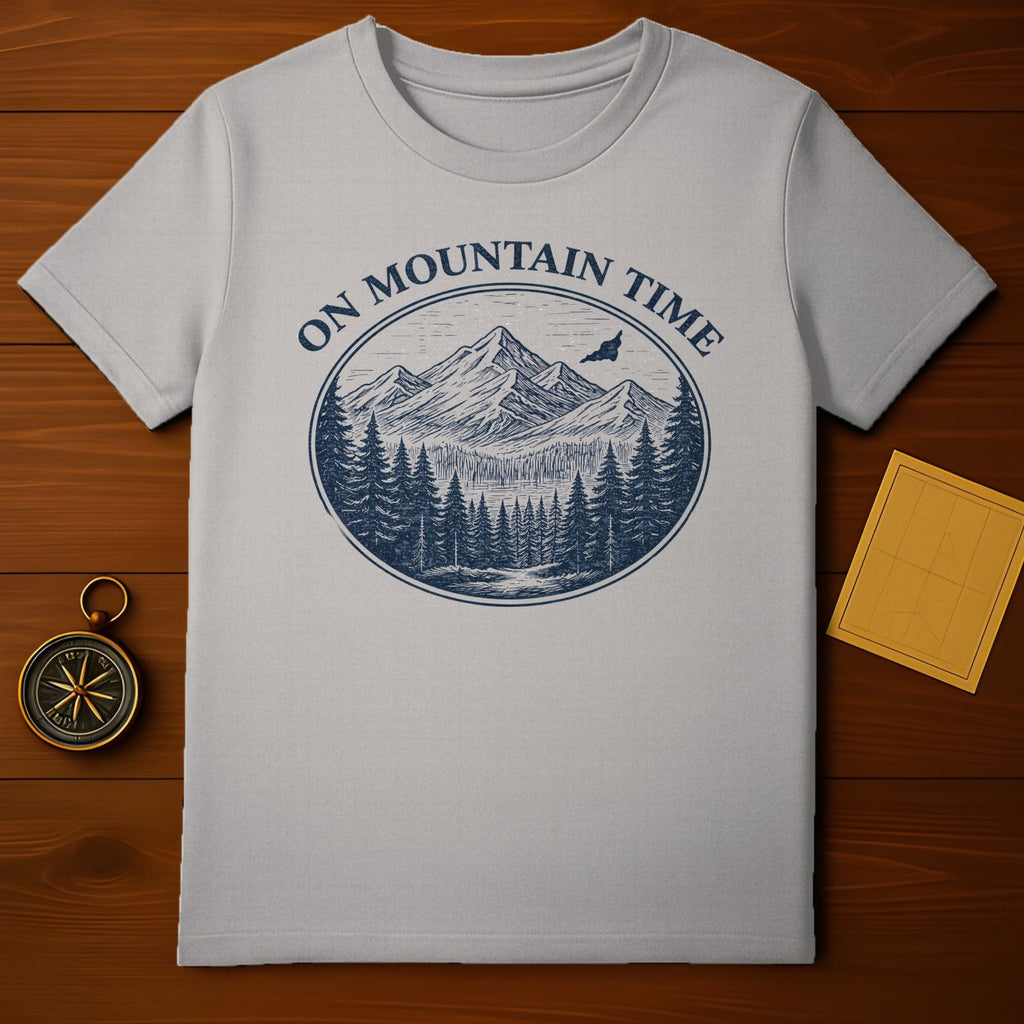 On Mountain Time Graphic Tee Casual Shirt