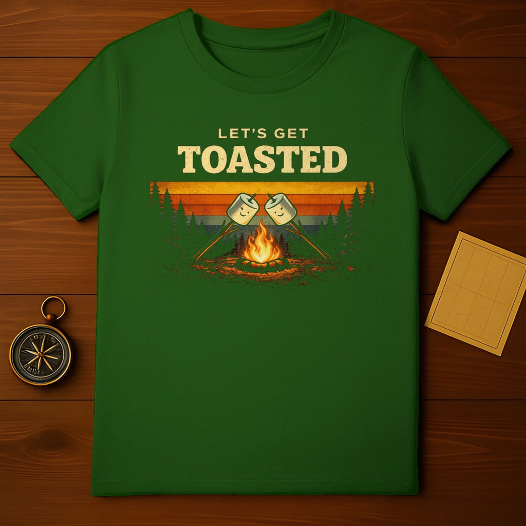 Let's Get Toasted Campfire Marshmallow T-Shirt