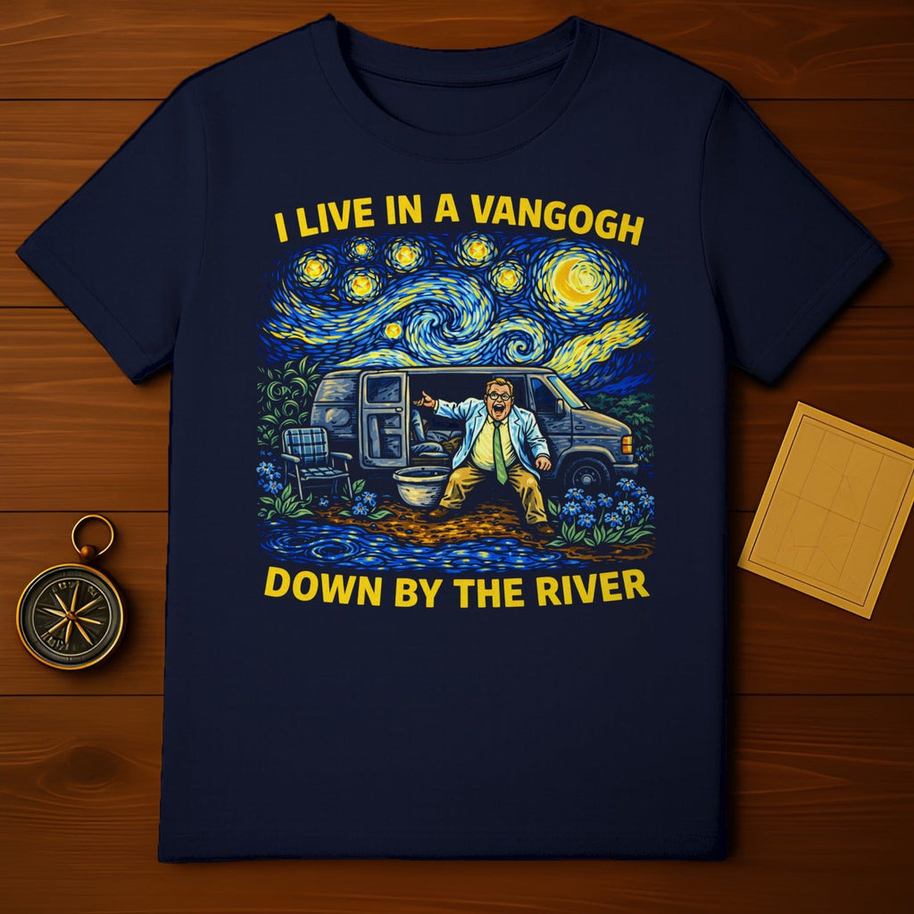 I Live in a Van Gogh Down By The River Graphic Tee
