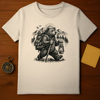 Bear with Lantern Hiking Adventure Graphic T-shirt