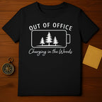 Out of Office Charging in the Woods T-shirt