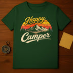 Happy Camper Mountain Sunset Graphic T-shirt