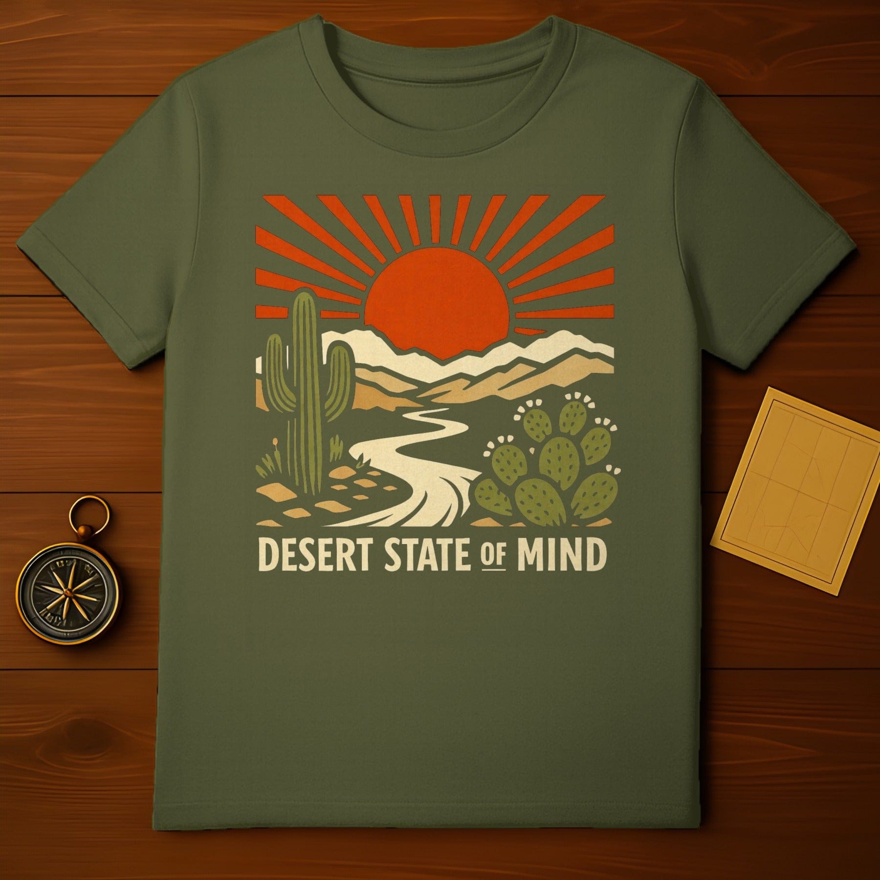 Desert State OF Mind Sunset Cacti Landscape product type