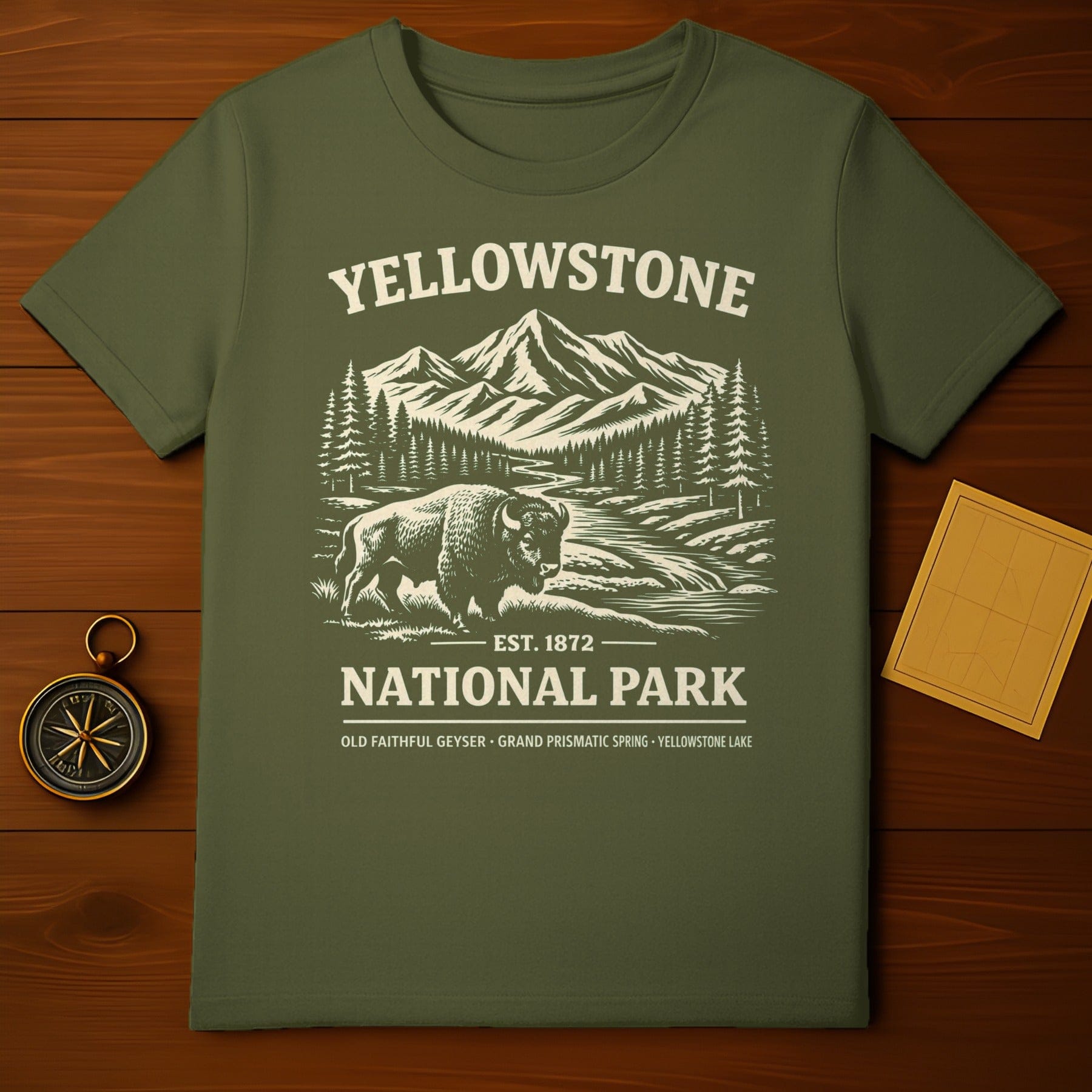 Yellowstone National Park Graphic T-Shirt for Nature Lovers