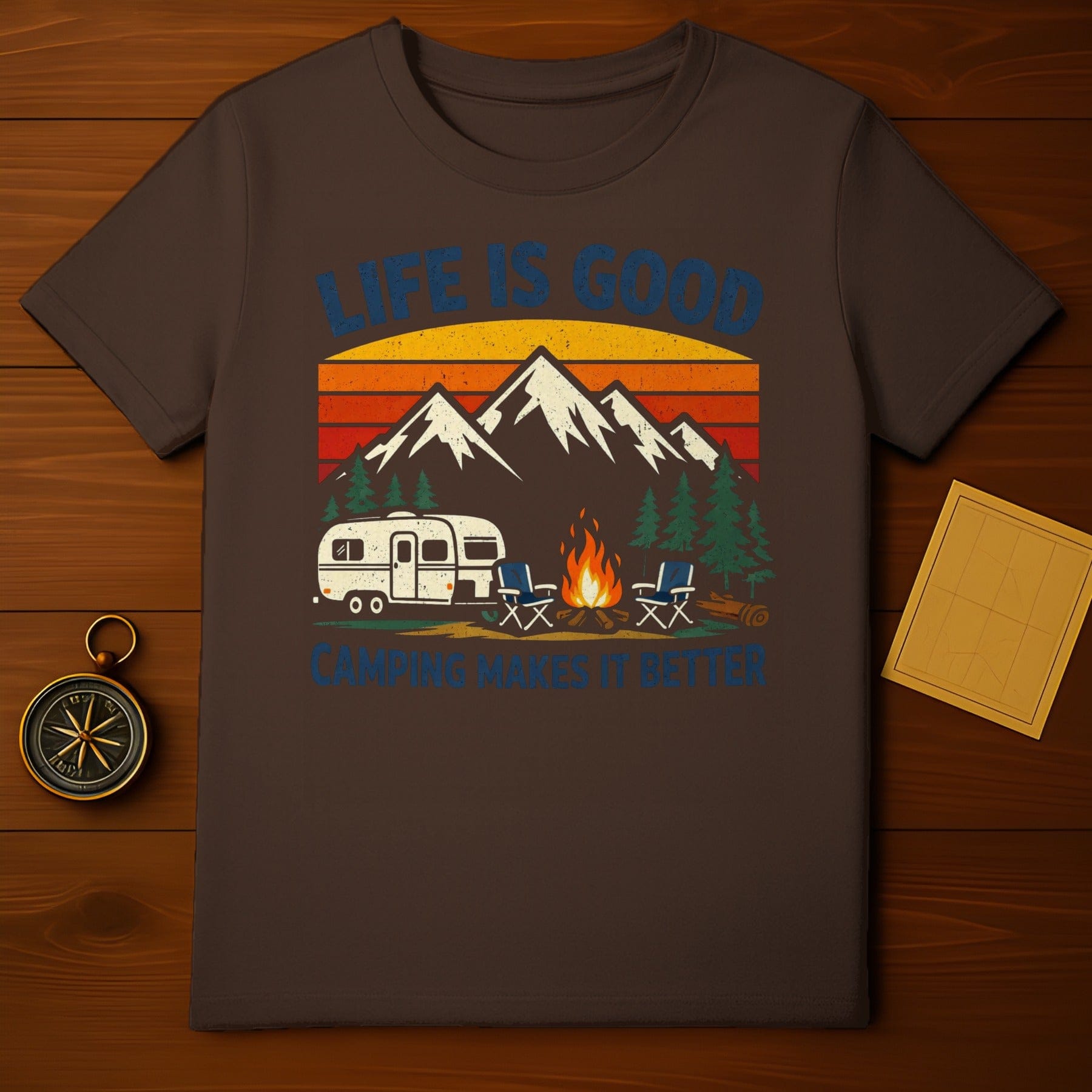 Life Is Good Camping Makes It Better T-shirt
