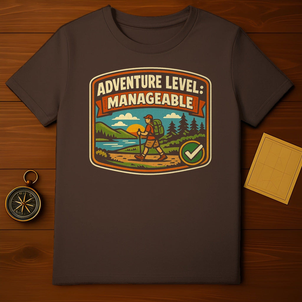 Adventure Level Manageable Hiking Design Shirt