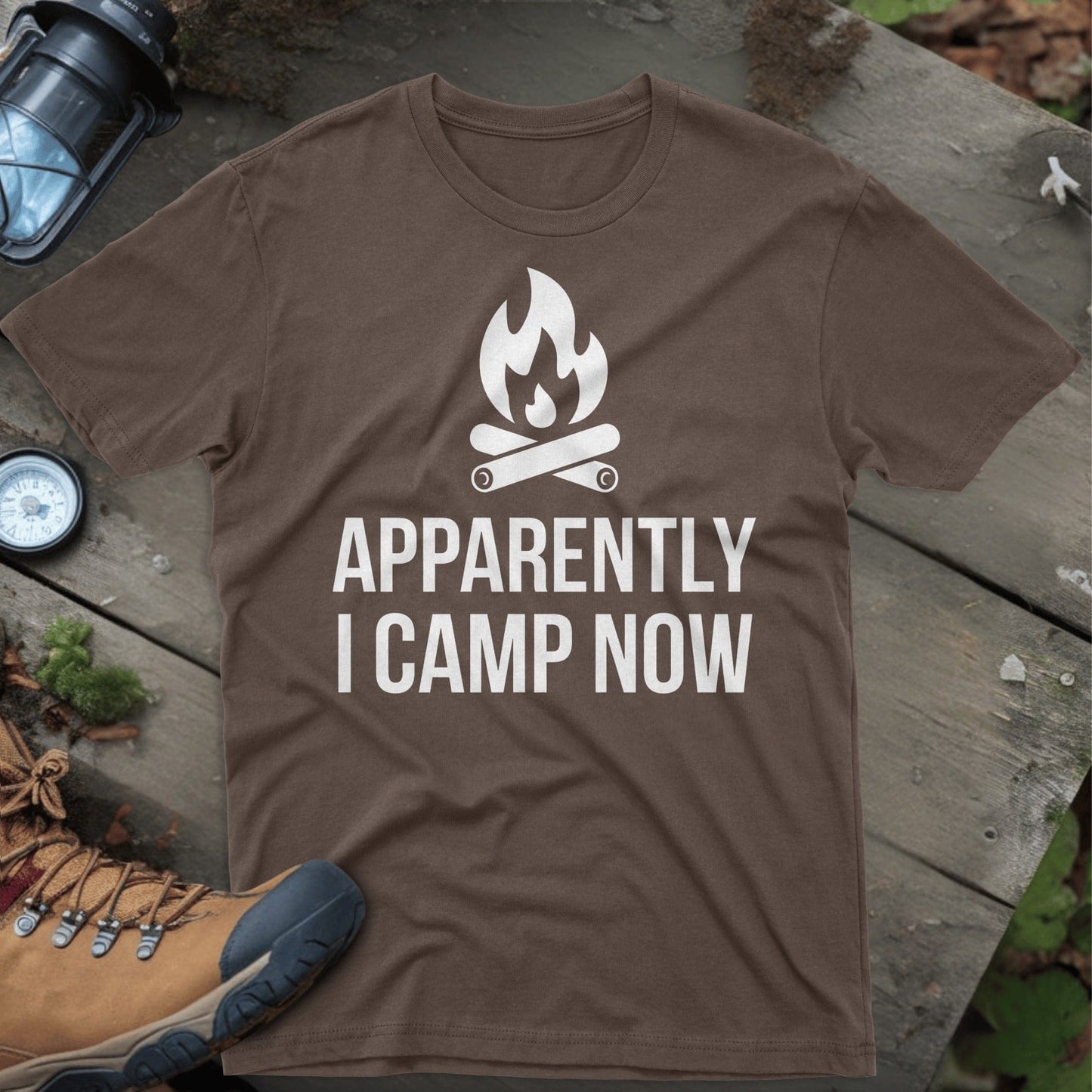 Apparently I Camp Now Camping Shirt product