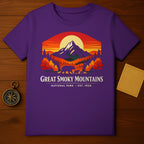 Great Smoky Mountains National Park Est 1926 Bears Sunset T-Shirt