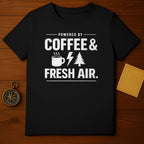 Powered By Coffee & Fresh Air Graphic T-Shirt