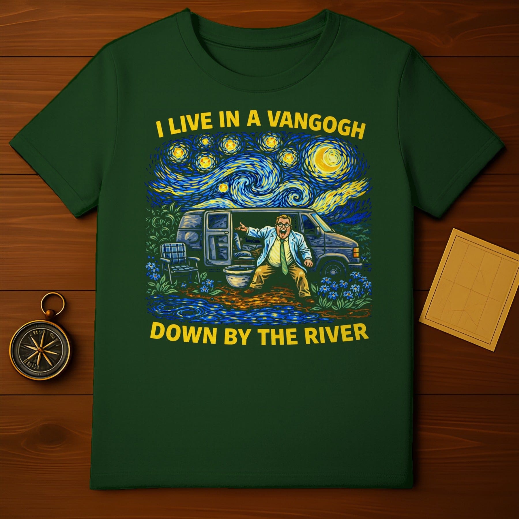 I Live In A Van Gogh Down By The River T-shirt