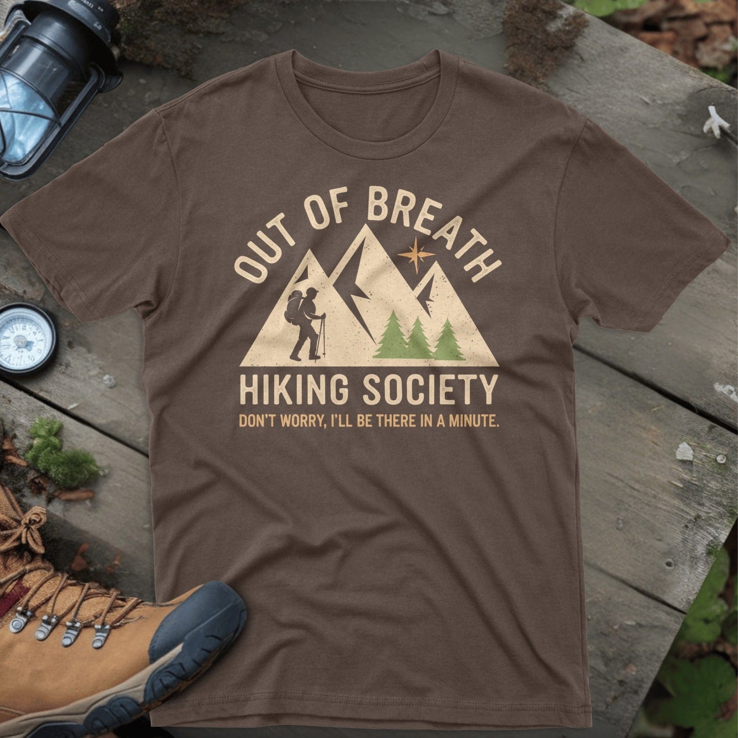Out of Breath Hiking Society T-shirt product type