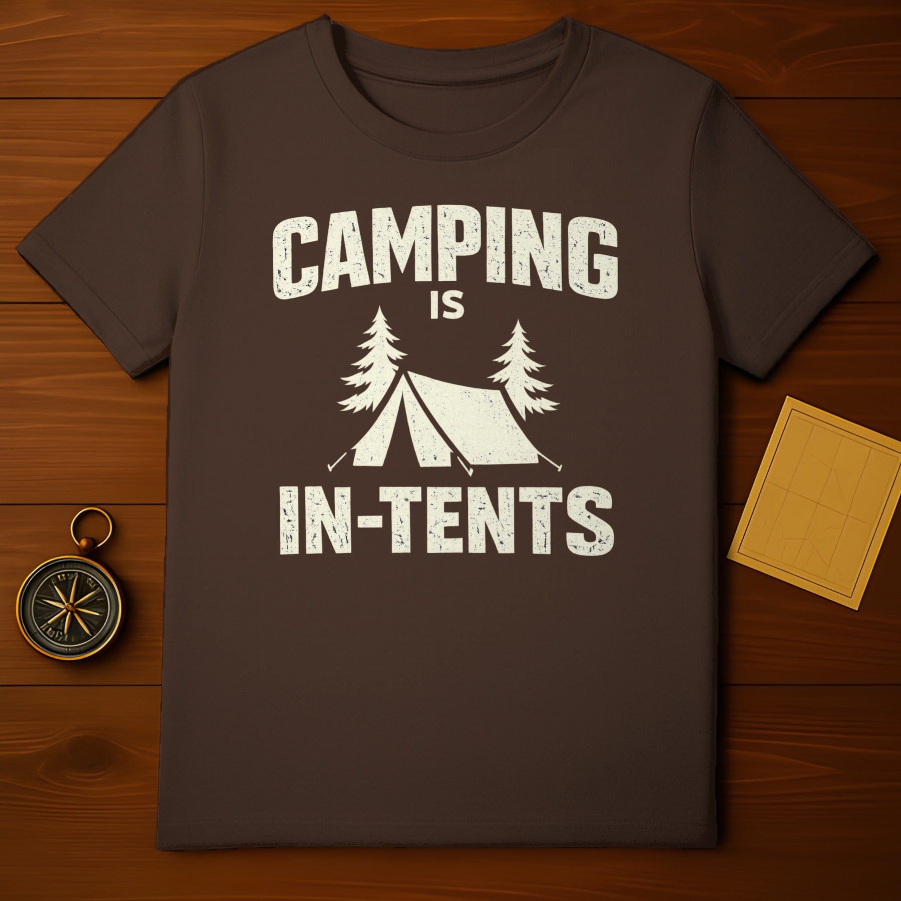Camping IS In-Tents Funny Outdoor Graphic T-shirt product type
Camping
Camping Pun
Funny Shirt
Outdoor Adventure
Nature Lover
Camp Life
Tent Graphic
Forest Design
Wilderness Explorer
Hilarious Pun
Intense Camping
Humor Tee
Outdoorsy
Distressed Print
Camp Enthusiast
Great Outdoors
Adventure Time
Fun Tee
Unique Design
Graphic Camping
