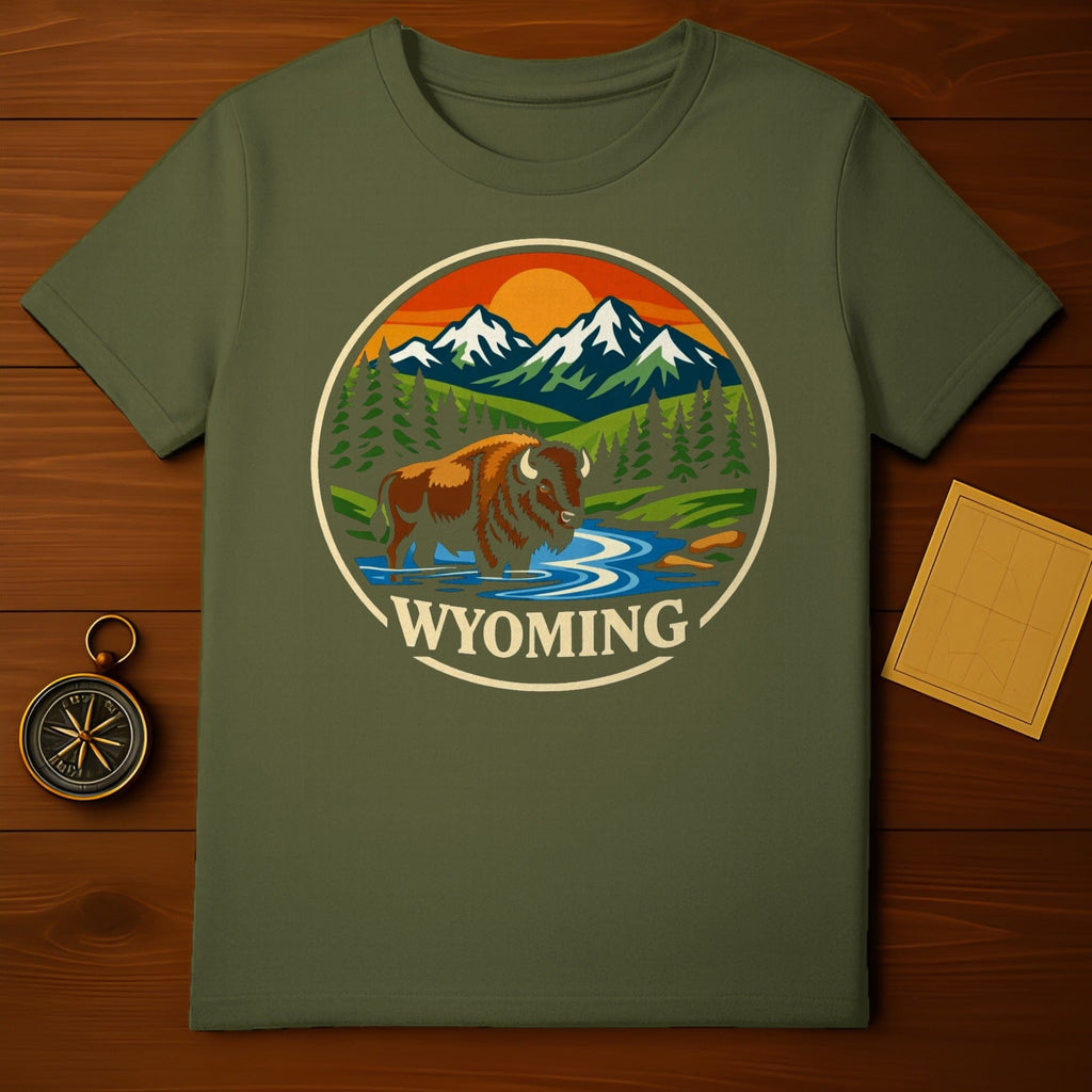 Wyoming Bison Mountain Sun River Valley product type