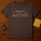 Adventure Mountain Sunrise Graphic T-Shirt