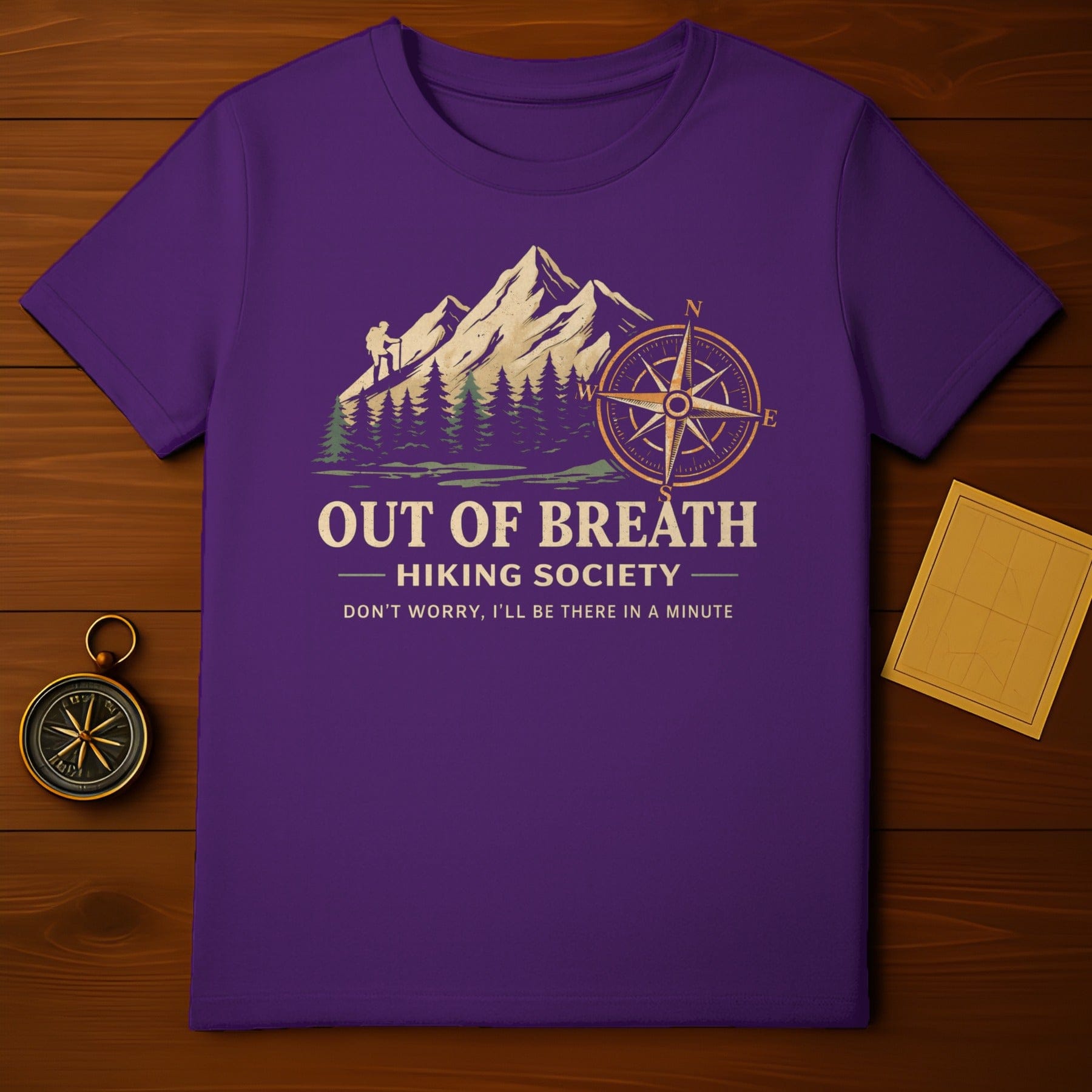 Out of Breath Hiking Society Don't Worry T-Shirt