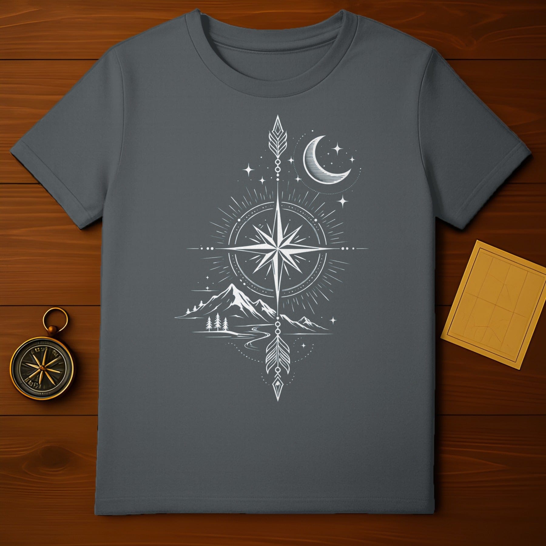 Celestial Compass Mountain Adventure T-Shirt