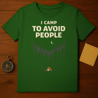 I Camp to Avoid People Forest Camping T-shirt