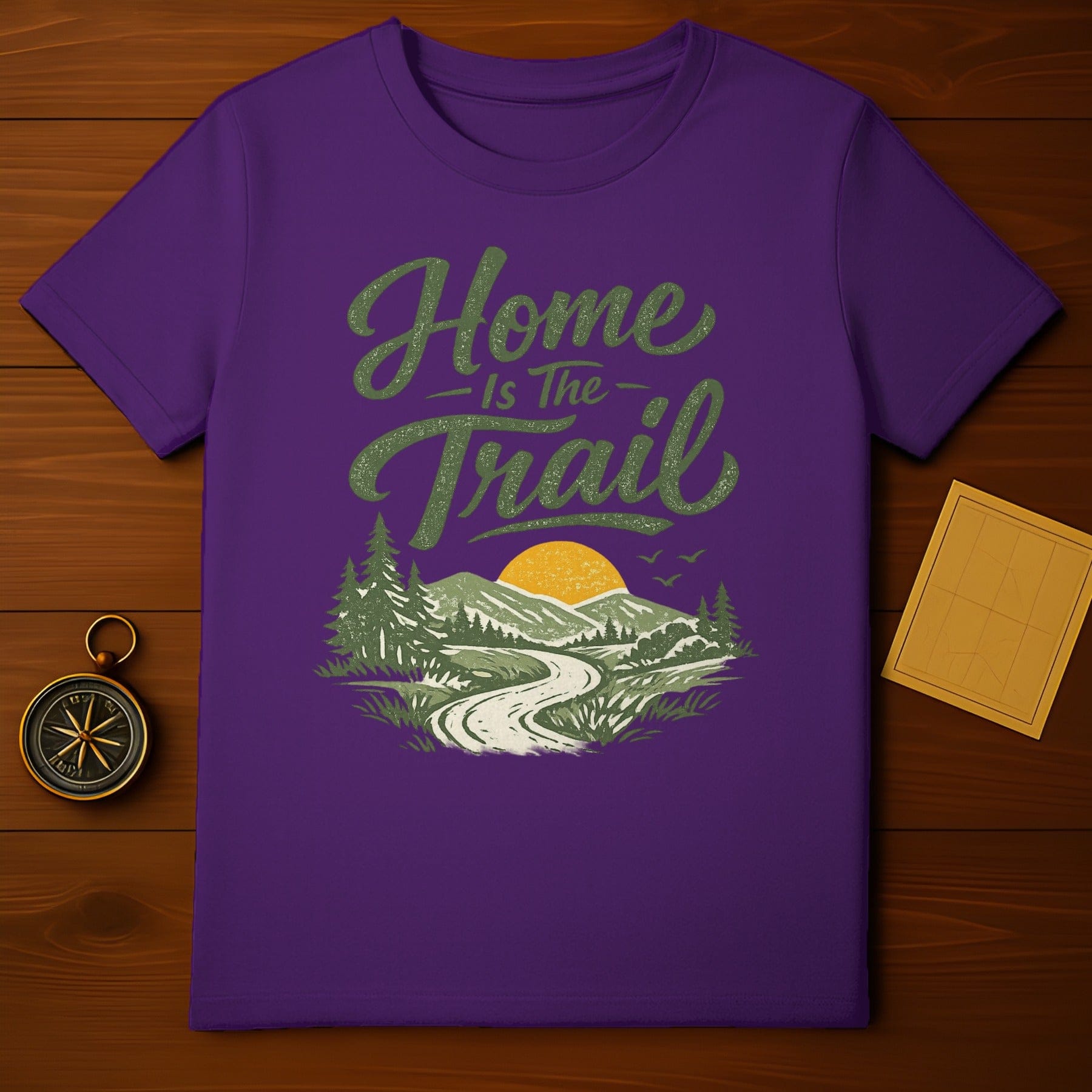 Home Is The Trail Scenic Nature Themed Shirt