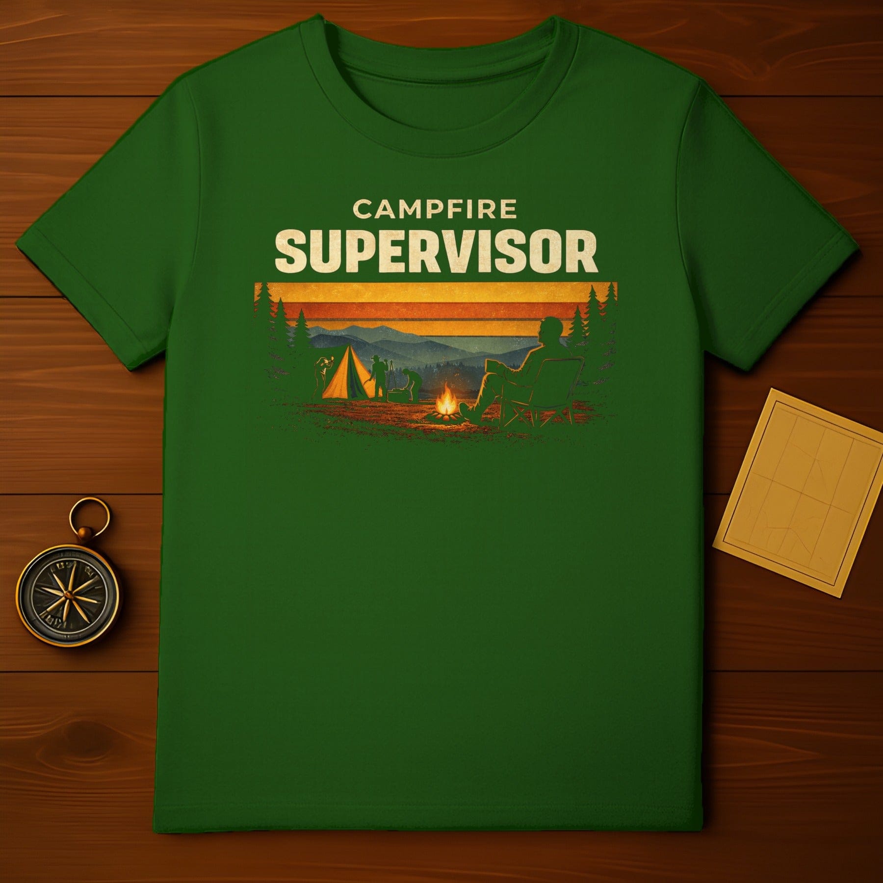 Campfire Supervisor Scenic Campfire Shirt