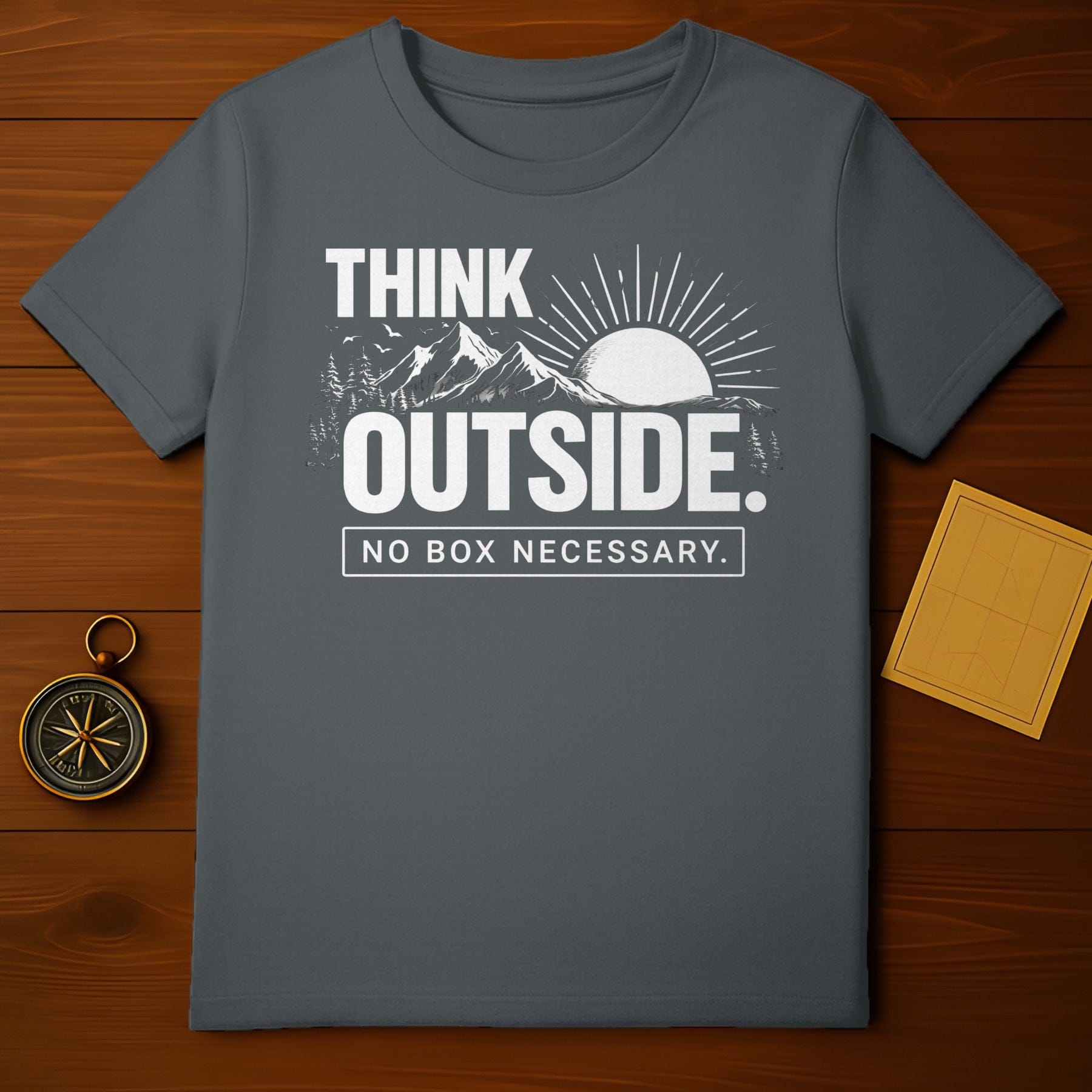 Think Outside No Box Necessary Inspiring T-shirt
