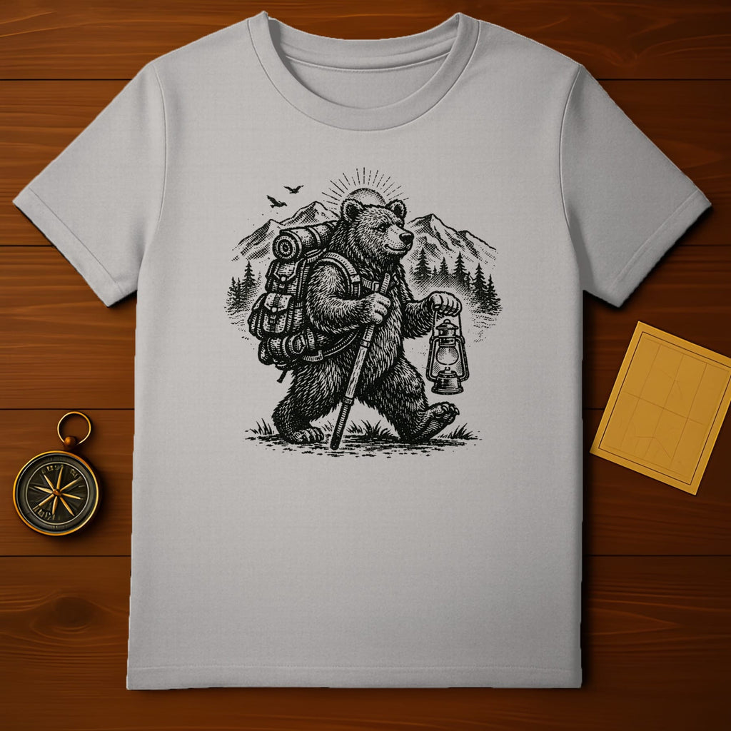 Bear with Lantern Mountain Adventure T-shirt