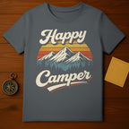 Retro Happy Camper Mountain Graphic T-Shirt Product
