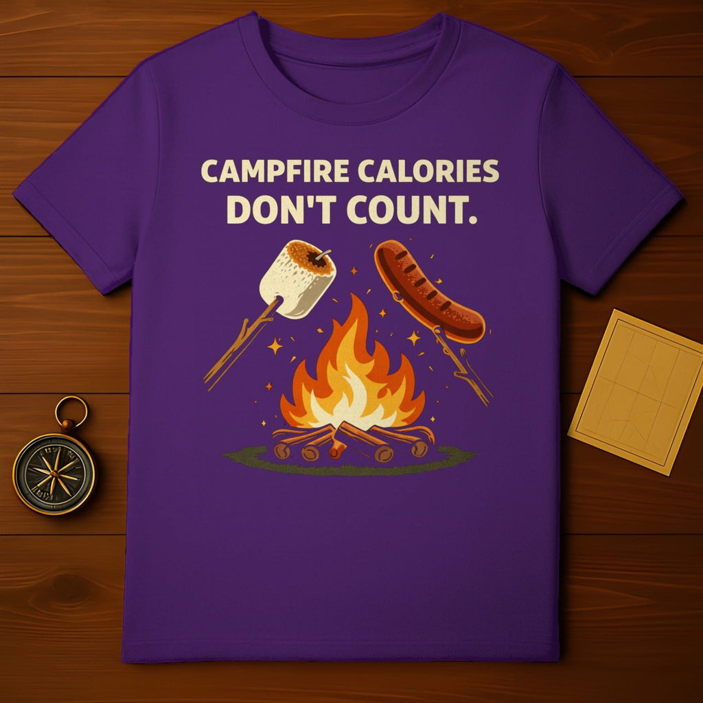 Campfire Calories Don't Count Graphic T-shirt