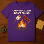 Campfire Calories Don't Count Graphic T-shirt
