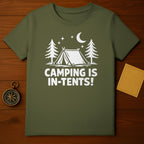 Camping is In-Tents Moonlight Design T-shirt