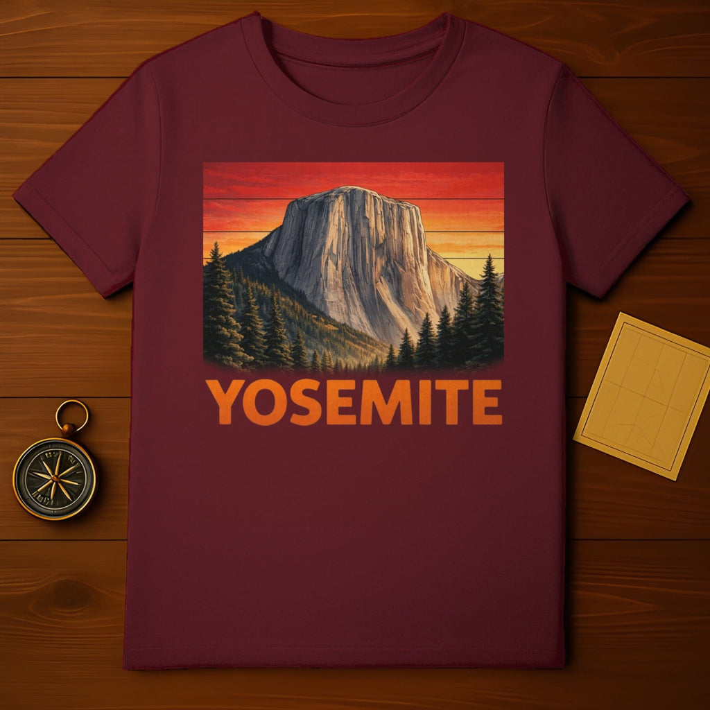 Yosemite El Capitan Mountain Sunset Forest Landscape product type
Yosemite National Park
El Capitan
Mountain
Landscape
Forest
Trees
Sunset
Outdoors
Nature
Adventure
Travel
Hiking
Wilderness
California
Park
Graphic
Retro
Vintage style
Exploration
National Parks
