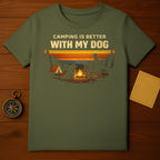 Camping is Better With My Dog Graphic T-Shirt