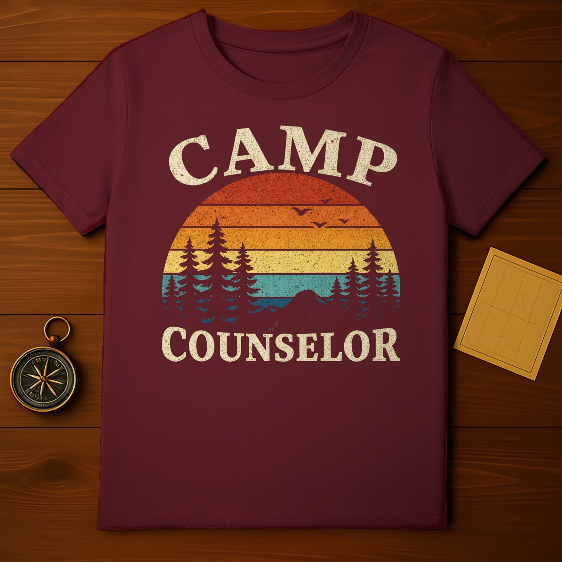 Vintage Style Camp Counselor T-Shirt Summer Camp Tee