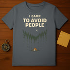 I Camp to Avoid People Funny Outdoor Graphic Shirt