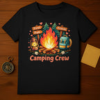 Fires Fun Friends Camping Crew Hike Adventure Shirt