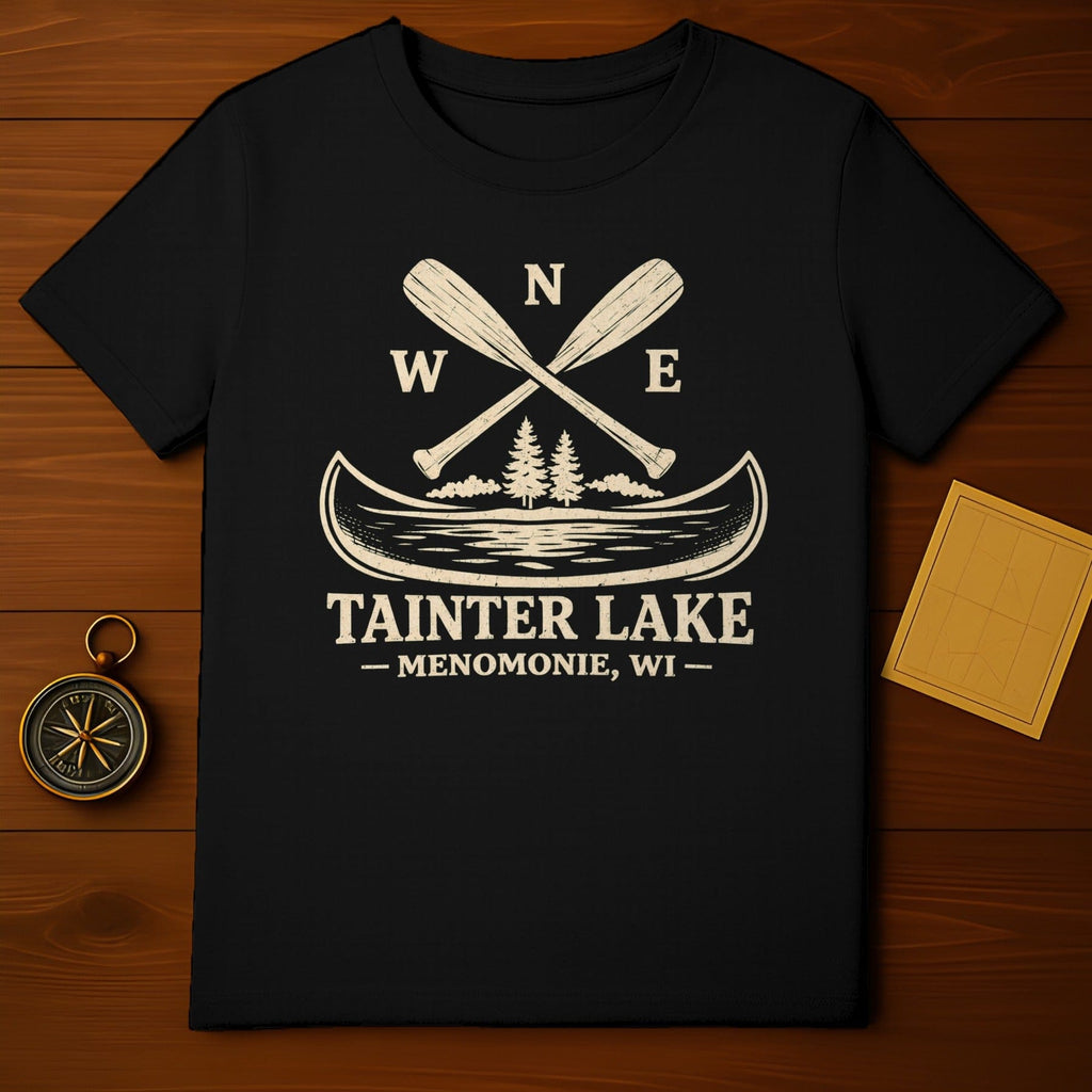 Tainter Lake Menomonie WI Paddles Graphic T-shirt