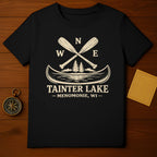 Tainter Lake Menomonie WI Paddles Graphic T-shirt