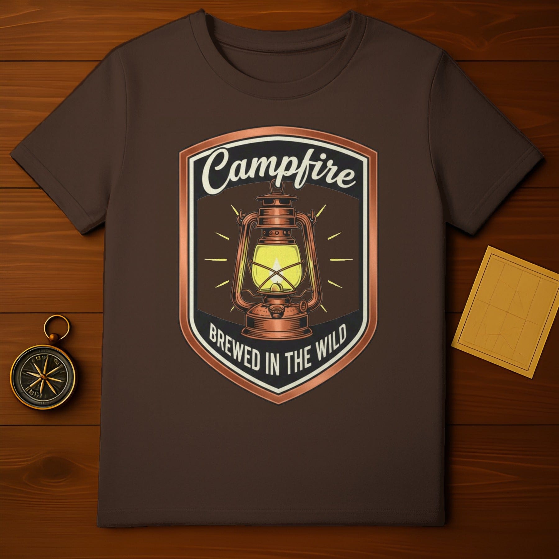 Campfire Brewed in the Wild Lantern T-shirt